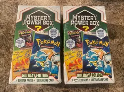 Lot Of 2 Pokemon Mystery Power Box Holiday Edition Walmart 2022 Sealed 1:5 Odds - Image 1