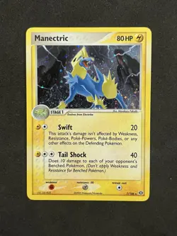 Manectric Holo Rare 7/106 Pokemon EX Emerald 2005 English NM - Image 1