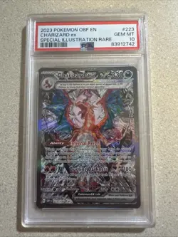 PSA 10 GEM MINT Charizard ex SIR 223/197 Obsidian Flames Pokemon - Image 1