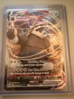 Aggron VMAX 097/172 SWSH Brilliant Stars Full Art Ultra Rare Holo Pokemon TCG NM - Image 1