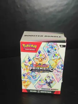 Pokemon TCG Scarlet & Violet Prismatic Evolutions Booster Bundle 6 Packs Sealed - Image 1