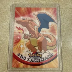 Charizard - TV Animation Black Logo - 1999 Vintage Pokemon Topps #06 - Image 2