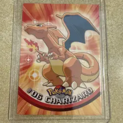 Charizard - TV Animation Black Logo - 1999 Vintage Pokemon Topps #06 - Image 3