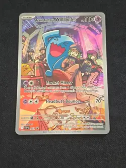 Team Rocket's Wobbuffet 203 Sv: Black Star Promo Holo Pokemon TCG Near Mint - Image 1