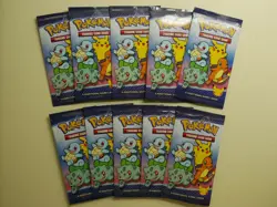 Pokemon 25th Anniversary - McDonalds Happy Meal Promo Empty Packs - Set of 10 - Image 1