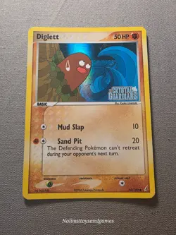 Pokemon Diglett 50/100 Reverse Holo EX Crystal Guardians Stamped Free Shipping - Image 1