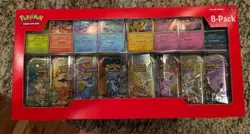 Pokemon Scarlet & Violet - Prismatic Evolutions 8 Pack Mini Tin Set Costco x5 - Image 2