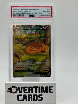 2022 Pokemon SWSH BSP Charizard V Ultra Premium Collection PSA 8 - Image 1