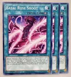 Yugioh - 3X Basal Rose Shoot - Common - 1st Edition - LIOV-EN059 - Near Mint - Image 1