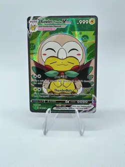 PIKACHU POKEMON ROWLET PIKA CARTE CARD HOLO FLASH FOIL PRISM MANGA 34/55 - Image 1