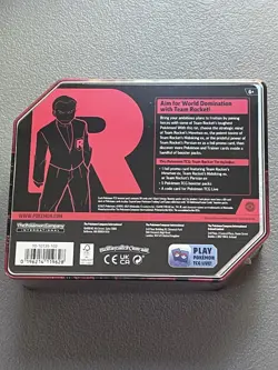 Pokemon Team Rocket MewTwo Tin EMPTY With Promo Card - Image 2