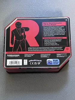 Pokemon Team Rocket MewTwo Tin EMPTY With Promo Card - Image 4