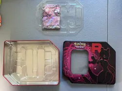 Pokemon Team Rocket MewTwo Tin EMPTY With Promo Card - Image 5