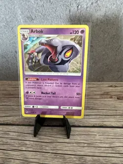 Pokemon TCG Arbok Hidden Fates 27/68 Regular Rare Card - Image 1