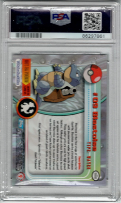 Blastoise 1999 Topps Red Label Pokemon T.V. Trading Card Fresh Slab #8 - PSA 8 - Image 2