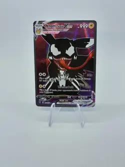 PIKACHU POKEMON VENOM SPIDERMAN PIKA CARTE CARD HOLO FLASH FOIL MANGA 33/55 - Image 1