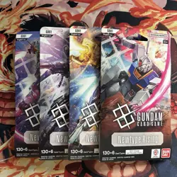 4xNewtype Rising Gundam Card Game Blister Pack Boosters ALL ART - Image 1