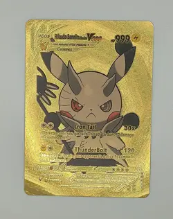 PIKACHU POKEMON RIKUDO NARUTO PIKA CARTE CARD HOLO FLASH DORE FOIL MANGA 32/55 - Image 1