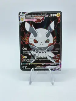 PIKACHU POKEMON RIKUDO NARUTO PIKA CARTE CARD HOLO FLASH PRISM FOIL MANGA 32/55 - Image 1