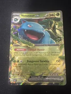 Pokemon Venusaur EX Holo Ultra Rare TCG Card 003/165 Scarlet & Violet 151 - Image 1
