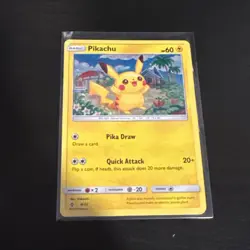 Pikachu 4/12 McDonald's Promos 2018 Holo Pokemon Card LP RARE - Image 1