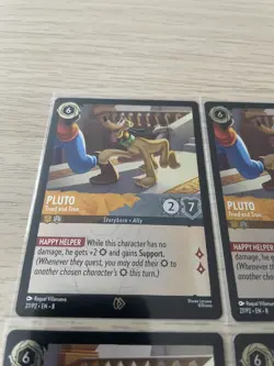 X4 Disney Lorcana Pluto Tried And True Promo Card 27/P2 Playset - Image 3