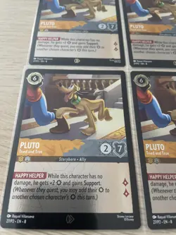 X4 Disney Lorcana Pluto Tried And True Promo Card 27/P2 Playset - Image 5