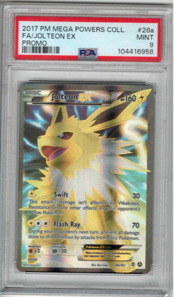 Pokemon Card - Jolteon EX 28a/83 Alt Art - Mega Powers Collection Promo - PSA 9 - Image 1