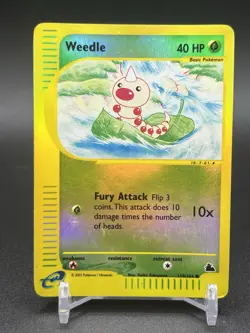 Weedle 114/144 Reverse Holo Skyridge Pokemon Card Near Mint - Image 1
