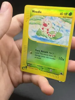Weedle 114/144 Reverse Holo Skyridge Pokemon Card Near Mint - Image 2