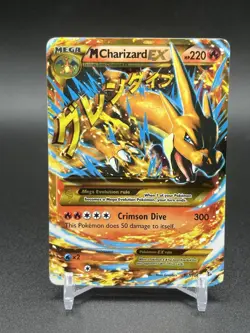 Pokemon TCG Mega M Charizard EX Secret Rare XY Flashfire, Card 107/106 - Image 1