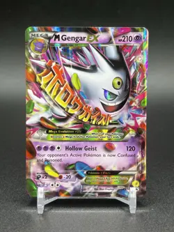 Pokemon TCG M Gengar EX XY166 Shiny Holo Black Star Promo Card - Image 1