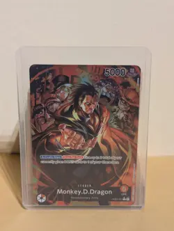 One Piece Card Game: Monkey D Dragon Custom Card Rare HQ Proxy Luffy OP07-001 - Image 1