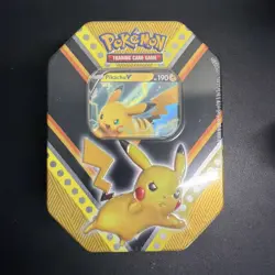 Nintendo Pokemon V Powers Tin Trading Card Game PikachuV - Pikachu Tin 820650807794 - Image 1