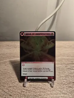 Chaotic Song of Desperation 82/100 SS 1st Edition Foil Rare Card TCG - Image 1