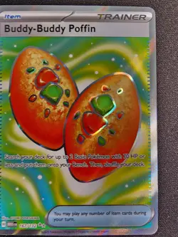 Buddy Buddy Poffin 167/132 Mega Evolution Secret Rare Pokemon Card NM - Image 1