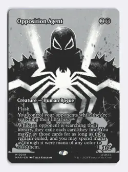 Opposition Agent (Borderless) 19 (M) MTG Marvel's Spider-Man Eternal-Legal (MAR) - Image 1