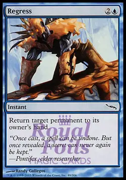 Regress 4x FOIL MDN MTG Mirrodin Common MINT blue - Image 1