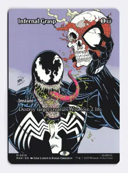 Infernal Grasp (Borderless) 0018 (M) MTG Marvel's Spider-Man Eternal-Legal (MAR) - Image 1
