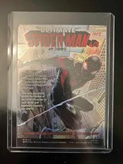 MTG Magic Miles Morales Ultimate Spider-Man 0234 Borderless Double-Sided Foil - Image 1