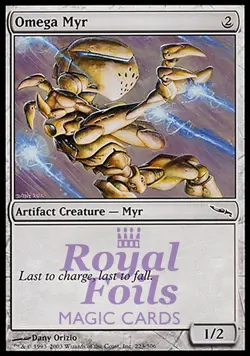 Omega Myr 2x FOIL MDN MTG Mirrodin Common MINT artifact - Image 1