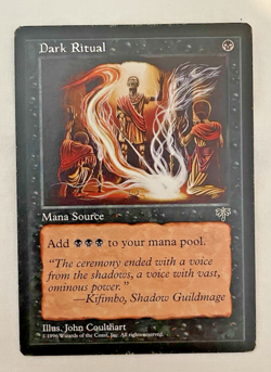 1x Dark Ritual Mirage MTG Magic the Gathering MP - Image 1