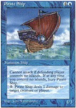 Pirate Ship - Fourth Edition #91/379 MTG Magic The Gathering - Image 1