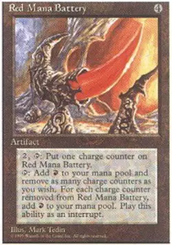Red Mana Battery - Fourth Edition #343/379 MTG Magic The Gathering - Image 1