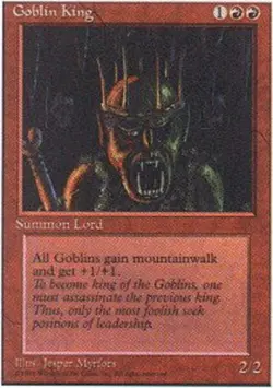 Goblin King - Fourth Edition #198/379 MTG Magic The Gathering - Image 1