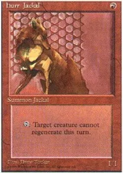 Hurr Jackal - Fourth Edition #203/379 MTG Magic The Gathering - Image 1