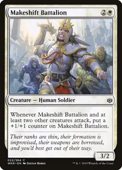 MTG Makeshift Battalion War of the Spark 022/264 Regular Common - Image 1