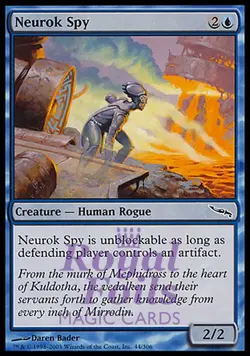 Neurok Spy 4x FOIL MDN MTG Mirrodin Common MINT blue - Image 1