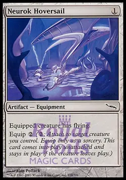 Neurok Hoversail 4x FOIL MDN MTG Mirrodin Common MINT artifact - Image 1