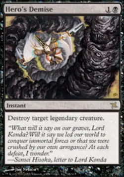 Magic the Gathering Hero's Demise Heavy Play, English Betrayers of Kamigawa MTG - Image 1